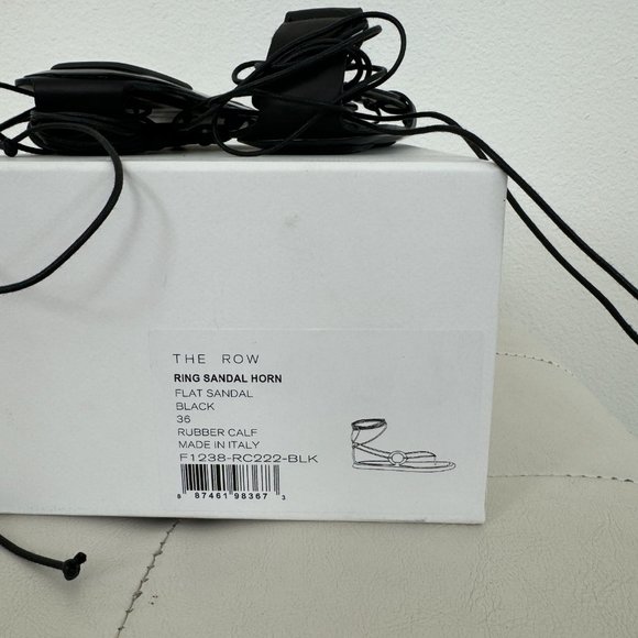 BRAND NEW THE ROW RING SANDAL BLACK - Picture 9 of 11